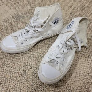 White high top Chuck Taylor converse